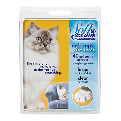 SOFTCLAWS® Krallenschutzes für Katzen - Large - Durchsichtig