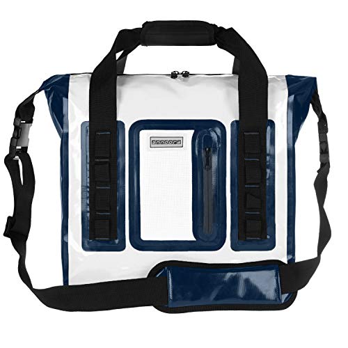 anndora Wasserfeste Reisetasche 40L Sporttasche Segeltasche wasserdicht Weiß - Dry Bag