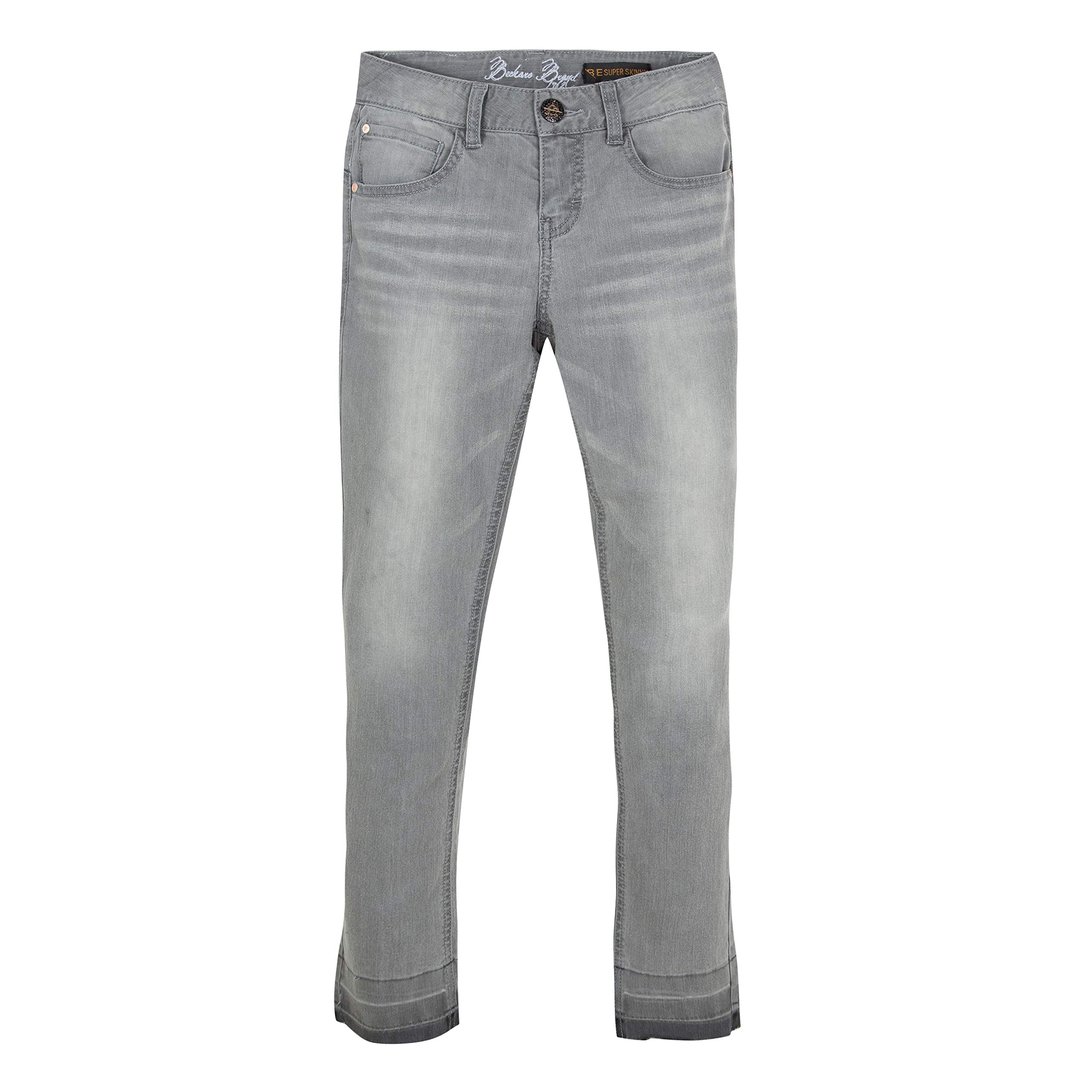 B-KARO Mädchen 3n22116 21 Trousers Hose, Grau (Light Grey 21), 8 Jahre (Herstellergröße: 8A)