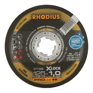 RHODIUS PROline XT38 X-LOCK Extradünne Trennscheibe 125 x 1,0 x 22,23 mm