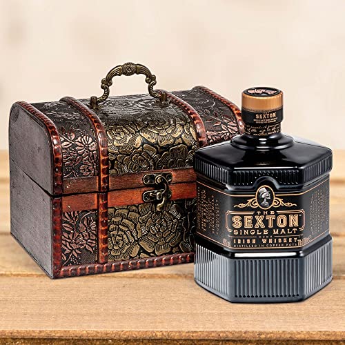 Whisky Geschenk Sexton Irish Single Malt Whisky (0,7 l) in antiker Box