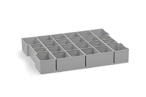 Sortimentskasten Kunststoff klappbar | Bosch Sortimo L-BOXX 102 Insetboxenset K3 | Sortierboxen für Kleinteile | Sortierkasten Kunststoff stapelbar