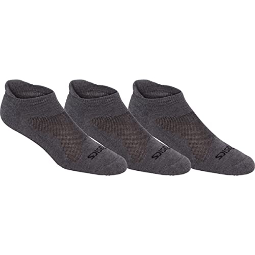 ASICS Unisex-Kissen, niedrig geschnitten, Unisex-Erwachsene, Socken, Cushion Low Cut (3 Pack), grey heather, X-Large