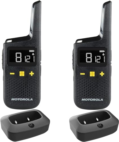 Motorola XT185 PMR446 Lizenzfreies Zwei-Wege-Walkie-Talkie-Business-Radio - Schwarz (2 Stück)