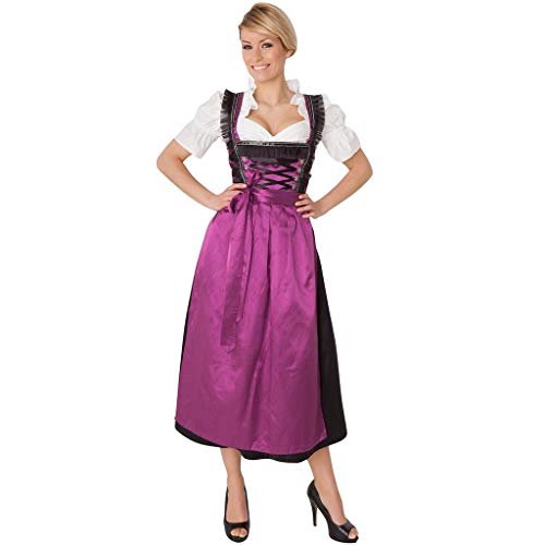 Writtian Damen Bayerisches Bierfest Kostüme Frauen Oktoberfest Karneval Trachtenkleid Mittelalter Vintage Maidservant Kleid Cosplay Kostüm Mini Dirndl Kleid Sexy Midi-Kleid