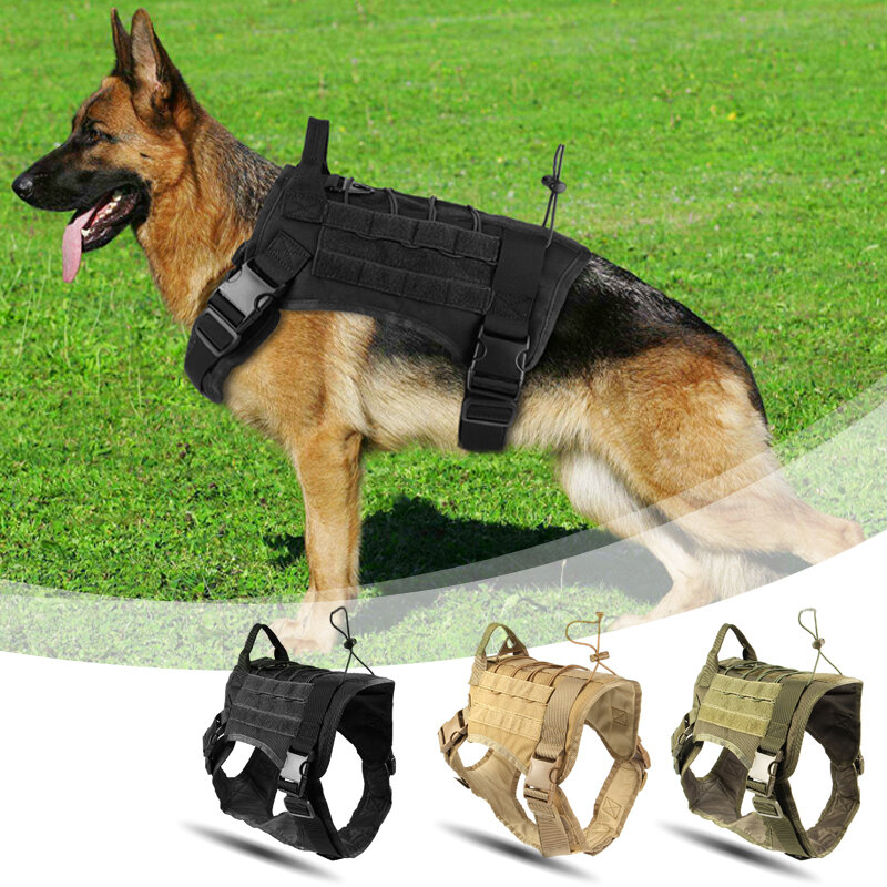 Jagd Hund Militär Camouflage Tactical Weste Haustier Hund Kleidung Outdoor-Training Molle Hundegeschirr