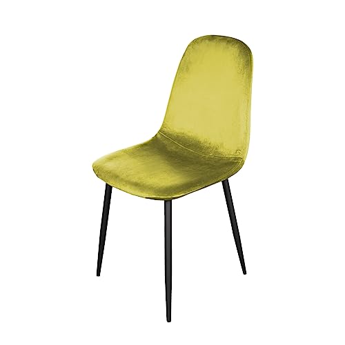 HTI-Living Stuhl Savannah Velvet Gelb Esszimmerstuhl Samt 1-teilig