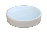 KLEO Marmor Stein Seifenschale Seifenhalter Seifenkiste Bad Badezimmer Zubehör - Marble Stone Soap Dish (Weiß)