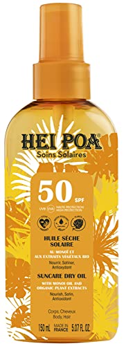 Hei Poa Monoï Sonnentrockenöl, SPF50, 150 ml
