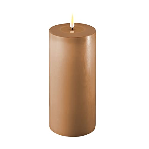 LED Kerze Indoor Deluxe Homeart Real Flame Mit Timerfunktion und Echtwachsspiegel Warmweißes Licht Flammenlos