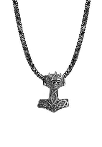 Kuzzoi Silberkette Herren Thor´s Hammer Keltischer Knoten 925 Silber