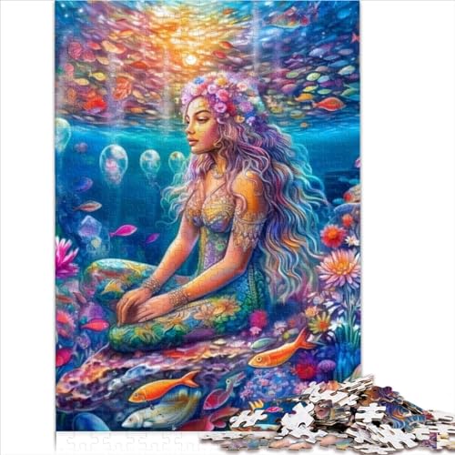 1000 pc Jigsaw Rainbow Spirit Family Puzzles Gift Wooden Puzzle for Adults& Kids Age 12 Years Up Family Games Christmas Birthday Gifts 1000pcs（50x75cm）