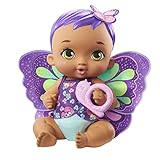 My Garden Baby GYP11 - Schmetterlings-Baby Puppe zum Füttern und Anziehen (30 cm), mit wiederverwendbarer Windel, abnehmbarer Kleidung und Flügeln, ab 2 Jahren