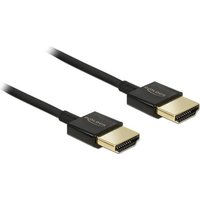 DeLOCK Slim Premium - Video-/Audio-/Netzwerkkabel - HDMI - 36 AWG - HDMI, 19-polig (M) - HDMI, 19-polig (M) - 4,5m - dreifach abgeschirmtes Twisted-Pair-Kabel - Schwarz (84775)
