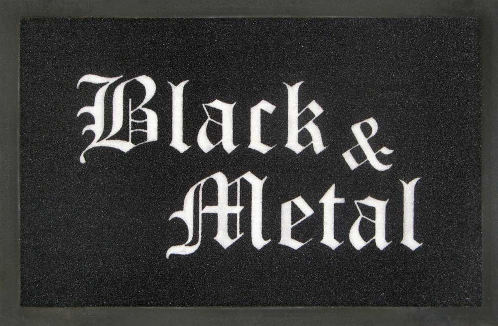 empireposter Black & Metal - Fussmatte, Größe: 60 x 40 cm, Material Polypropylen