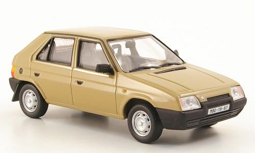 Skoda Favorit 136L, hellbraun, 1987, Modellauto, Abrex 1:43