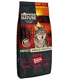 Dehner Wild Nature Hundefutter Mono Protein, Trockenfutter getreidefrei / zuckerfrei, für ausgewachsene Hunde, Ente / Fisch, 12 kg