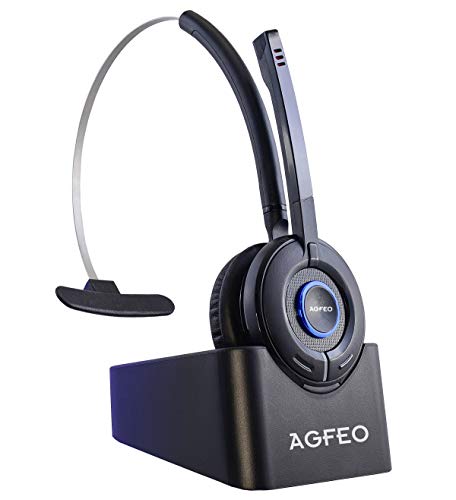 Agfeo 6101543 Audio-Kopfhörer - Schwarz Kopfbügel Kopfhörer (DECT Telefon, Socket, Kopfband, Schwarz, 2 m, 7)