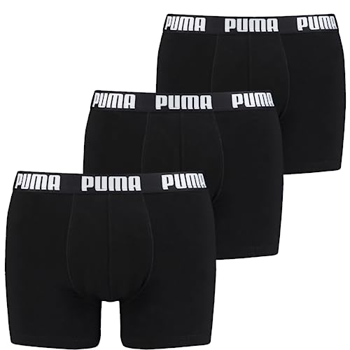 PUMA Boxer Briefs Boxershorts Men Herren Everyday Unterhose Pant Unterwäsche 6 er Pack , Farbe:001 - Black, Bekleidungsgröße:S