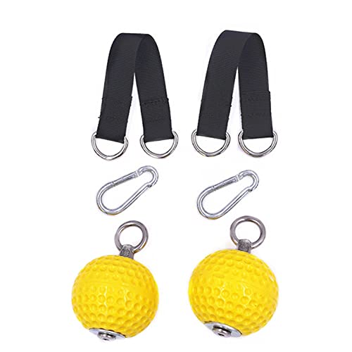 CUSROS Krafttraining Klimmzugball Mini Kunststoff Anti-Rutsch Armmuskeltraining für Finger, Hanteln für Arme und Muskeln, Gelb