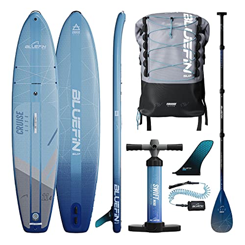 Bluefin Cruise Lite SUP Paddleboard, Paddleboards für Erwachsene, Stand Up Paddleboard, SUP Board, Stand Up Paddleboarding, 11'4ft Bluefin Sup. Leichtes Paddleboard, Kompaktes SUP Paddleboard