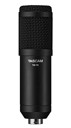 Tascam TM-70 Dynamisches Mikrofon für Rundfunk, Podcast-Produktion und Live-Streaming e
