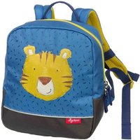 Sigikid Unisex Kinder Mädchen und Jungen, empfohlen für 2-5 Jährige, 25202 Mini Rucksack mit Tiermotiv, Blau/Tiger, 23x20x10 cm