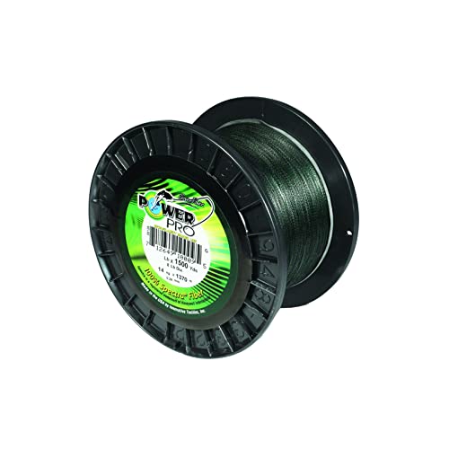 Power Pro Spectra Faser geflochtene Angelschnur, Moosgrün, 500 YD/45 kg