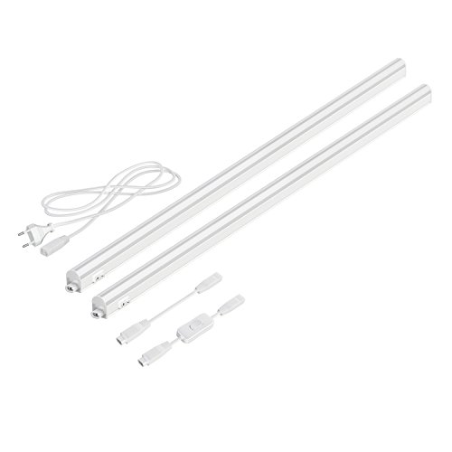 parlat LED Unterbau-Leuchten Rigel, je 87,3cm, mit Schalter, 950lm, warm-weiß, 2er Set