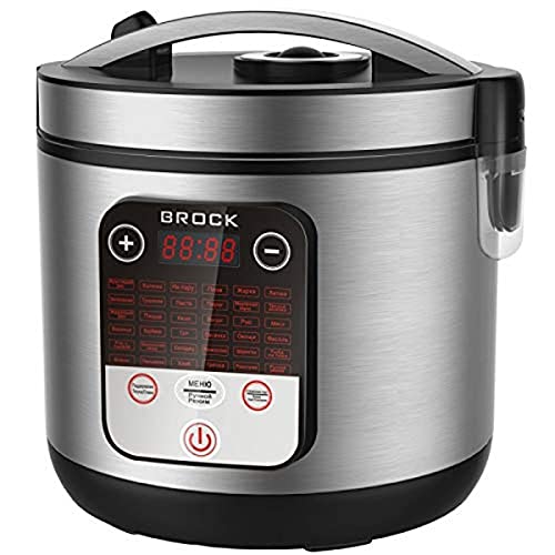 Brock Electronics MC-3601 Multifunktions-Küchenmaschine, 700 W, 5 l, 5 Dezibels, Edelstahl, 36 Geschwindigkeiten, silberfarben