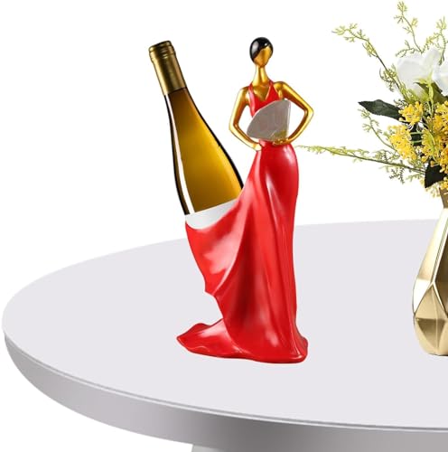 GRARRO Weinregal, Einzelflaschen-Weinhalter, Weinregal im modernen Stil, Weinflaschenständer Weinflaschenregale für Arbeitsplatte Haus Bar Tisch Tafelaufsatz Ornamente