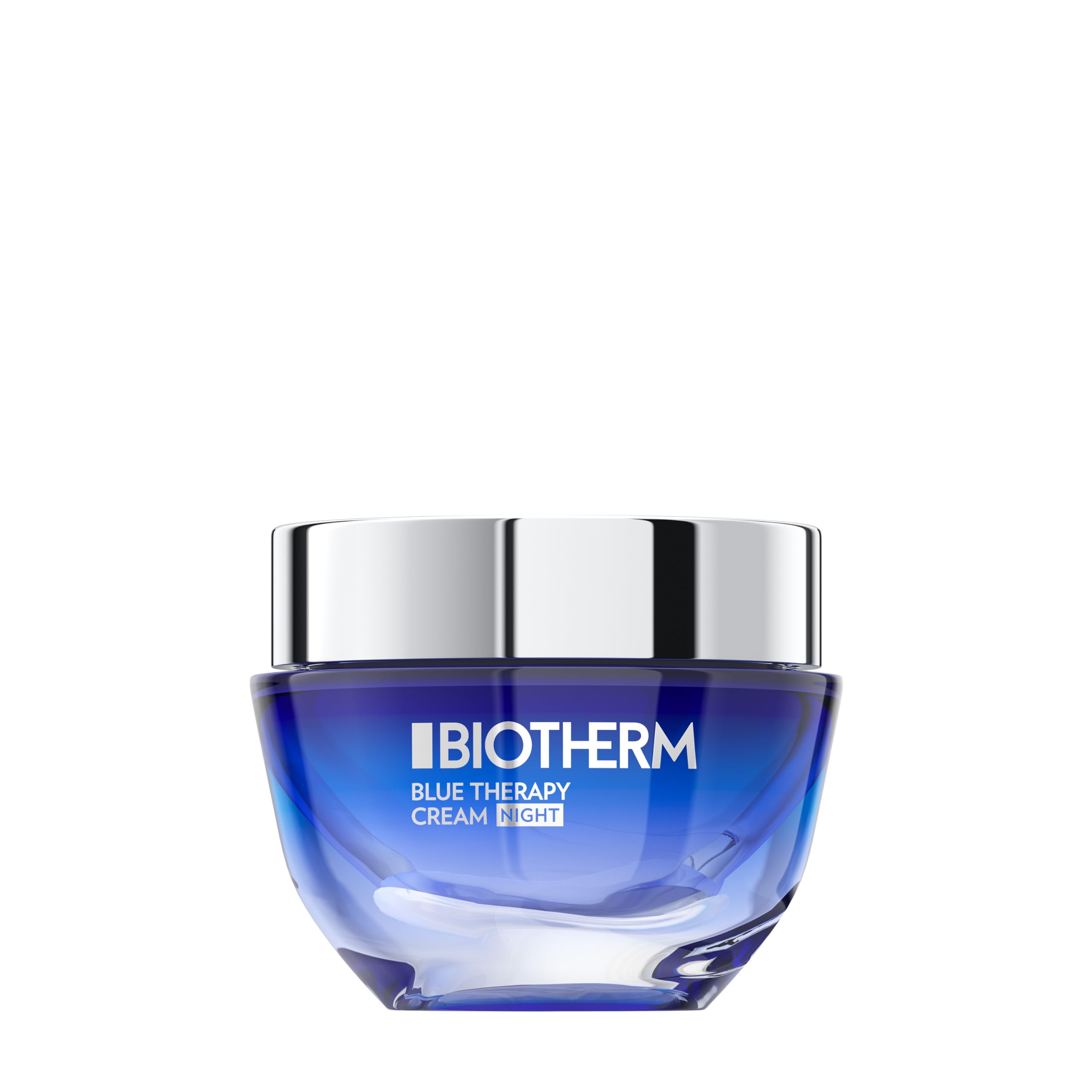 BIOTHERM Blue Therapy Night Cream Nachtpflege, regenerierende Gesichtscreme für die Nacht, mit Algenextrakt, feuchtigkeitsspendende Anti Aging Nachtpflege für ein gestrafftes Hautbild, 50 ml