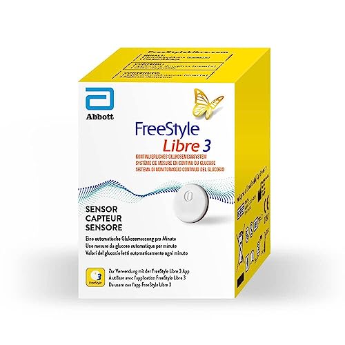 FreeStyle Libre 3 Diabetes Sensor 3 Stück Blutzucker Messgerät Becopa® Gutschein 3 pieces
