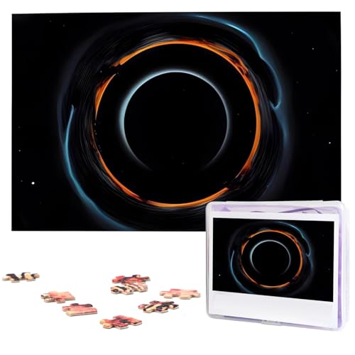 Mysterious Cosmic Black Holes Puzzles 1000 Pieces Personalized Jigsaw Puzzles Photos Puzzle for Family Picture Puzzle for Adults Wedding Birthday (29.5" x 19.7")