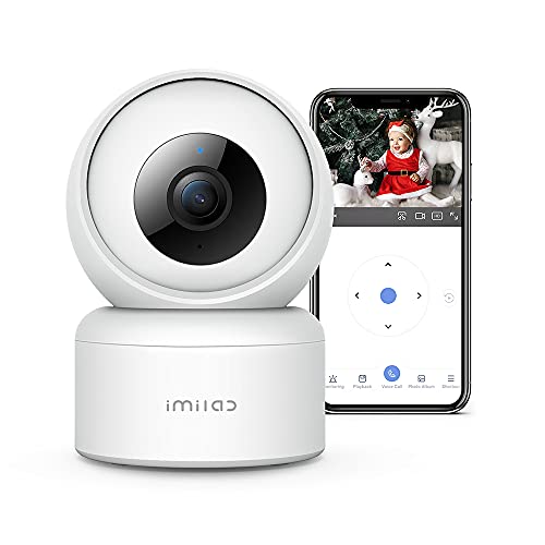 Imilab C20 Pro 2K kabellose WLAN-Überwachungskamera für den Innenbereich, 360°-Kamera, Nachtsicht, Zwei-Wege-Audio, Bewegungserkennung, intelligente Baby-/Haustier-Tracking