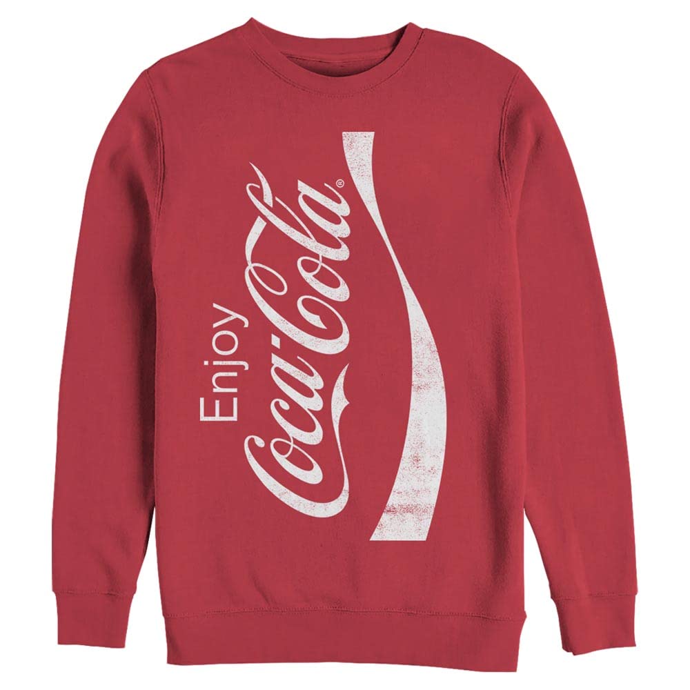 Coca-Cola Herren Dose Sweatshirt, rot, Medium