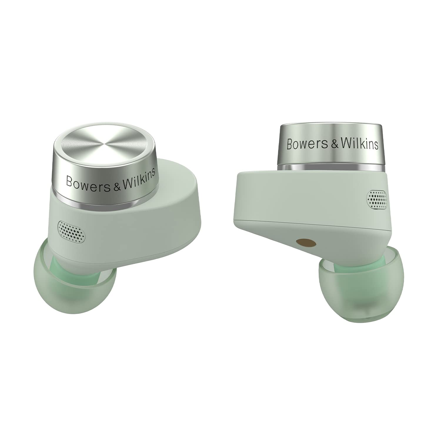 Bowers & Wilkins Pi5 S2 (Modelljahr 2023) kabellose True Wireless Noice Cancelling Kopfhörer mit Bluetooth, aptX, aktivem Noise Cancelling (ANC) und integrierten Mikrofonen // Sage Green