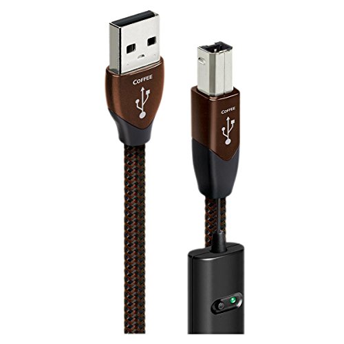 Audioquest 0.75 m Coffee USB A-B 0.75 m USB A USB B schwarz Kabel USB – Kabel USB (0,75 m, USB A, USB B, männlich/männlich, schwarz, Silber)