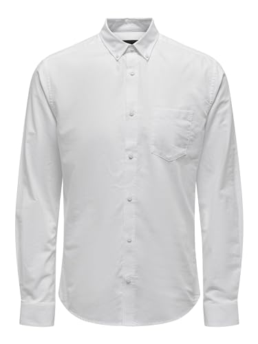 Only & Sons NOS Herren ONSALVARO LS Oxford Shirt NOOS Businesshemd, Grün (Black Black), Small (Herstellergröße: S)