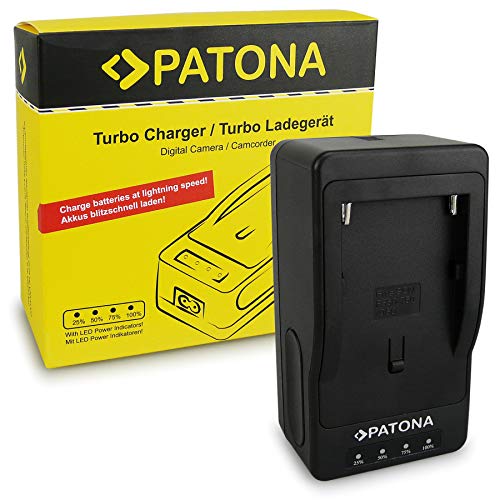 PATONA Turbo Ladegerät für NP-F970 Akkus Kompatibel mit Sony Kameras Yongnuo Neewer LED-Videoleuchten Kameraleuchten Monitore