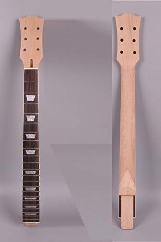 yinfente E-Gitarre Hals 22 Bundstäbchen 62,9 cm Ahorn Palisander Griffbrett Gitarre Ersatz Hals Kopfplatte