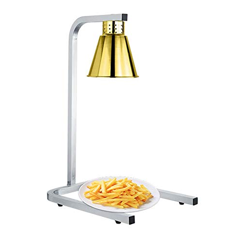 Speisewärmer-Licht mit Infrarot-Glühbirne, Metalllampe, Gute Isolationswirkung, Hotel-Küchen-Buffet-Ausrüstung, doppeltes Silber