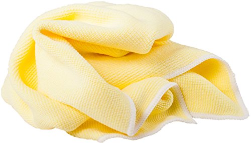 Innotec Clean & Shine Wabenstrukturtuch Mikrofaser-Reinigungstücher Plfegetücher Reinigungstücher 5er Packung (Gelb)