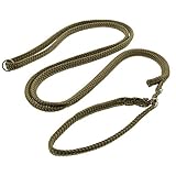 Dinoleine Retrieverleine, Längenverstellbar, Inkl. Standard Messing-Karabiner, Polyester, Maße: 130-220 cm, Sand, 251105