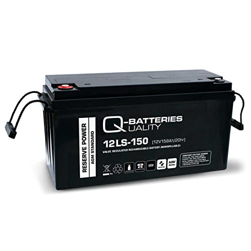 Q-Batteries 12LS-150 12V 158Ah AGM Batterie 10 Jahres Typ