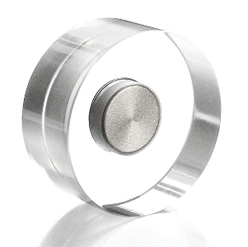 6 x Design-Magnete Acryl Neodym, transparent Ø 25 mm - hält 2,5 kg - Dekomagnete für Büro und Haushalt