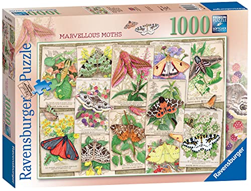 Ravensburger Marvellous Moths Puzzles für Erwachsene und Kinder ab 12 Jahren, 1000 Teile