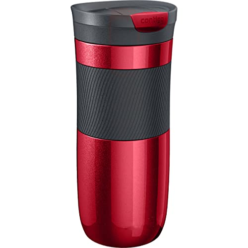 Contigo Unisex – Erwachsene Byron Trinkflasche, rot, 470ml