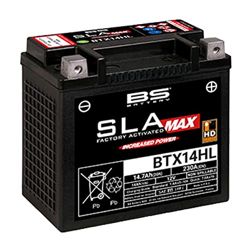 Batterie BS BS sla-max btx14hl Harley Davidson (Batterien preattivate)/BS Battery sla-max btx14hl Harley Davidson (pre-activated battery)