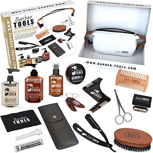 ✮ BARBER TOOLS ✮ Kit/Bartpflege set/Bart-set/Bart und Rasur | Kosmetik Made in French